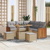 VidaXL Set de canapele pentru grădină 8 pcs Bej 90 x 55 x 71 cm
