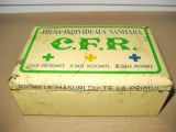 A255-I-Trusa CFR sanitara metal interbelica. Marimi: lungime 13 cm, latime 8.5, inaltime 5 cm.