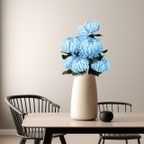 Planta artificiala decorativa - Crizantema albastra - 12 x 58 cm Best CarHome