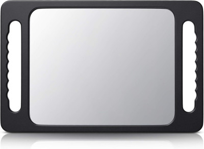 ALON Oglindă de m&amp;acirc;nă fără spargere cu m&amp;acirc;ner dublu - oglindă mare de barbier foto