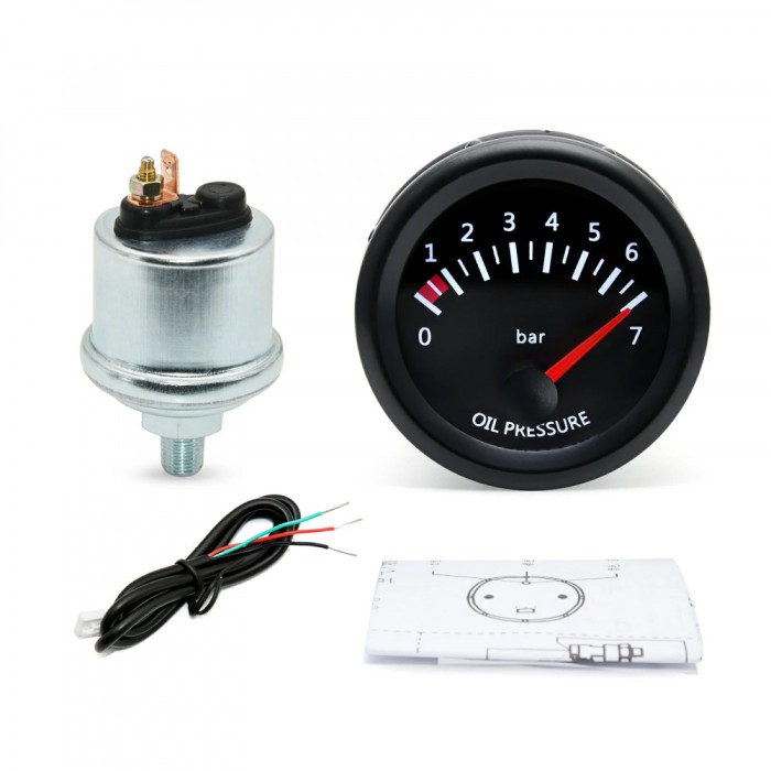 Indicator ceas manometru presiune ulei motor tractor digital electronic