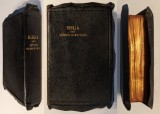 ✝ 1925 BIBLIE SBB SFANTA SCRIPTURA a Vechiului si Noului Testament cu TRIMITERI 1327 pag Dumitru Cornilescu Traducere noua BIBLIA Rara Legatura piele