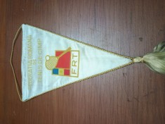 fanion matase Federatia Romana de Tenis de Camp Republica Socialista Romania foto