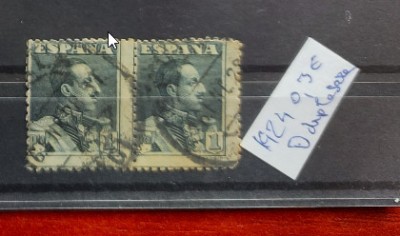 TS21 - Timbre serie Spania 1924 deplasat foto