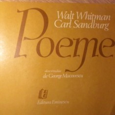 Walt Whitman, Carl Sanburg - Poeme foto