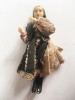 Papusa veche romaneasca Arta Crisana, in costum traditional folcloric, 20 cm