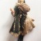 Papusa veche romaneasca Arta Crisana, in costum traditional folcloric, 20 cm