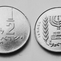 ISRAEL 1/2 LIRA 1971 AUNC **