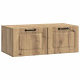 vidaXL Oglindă TV montată pe perete Stejar Artizanal 78,5 x 41 x 30 cm 899374