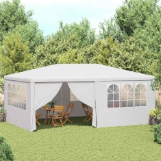 vidaXL Cort de petrecere profesional cu pereți alb 4 x 6 m 90 g/m&sup2; 48527