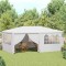 vidaXL Cort de petrecere profesional cu pereți alb 4 x 6 m 90 g/m&sup2;