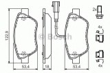 Set placute frana,frana disc FIAT PANDA (169) (2003 - 2016) BOSCH 0 986 494 113