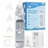 Aspirator nazal electric pentru bebelusi si copii GREENOVIVE&reg;, 700 mAh, 3 trepte, display LED, gri
