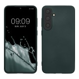 Husa Kwmobile pentru Samsung Galaxy S24, Verde inchis, Silicon, KWM000021LP002C, Carcasa