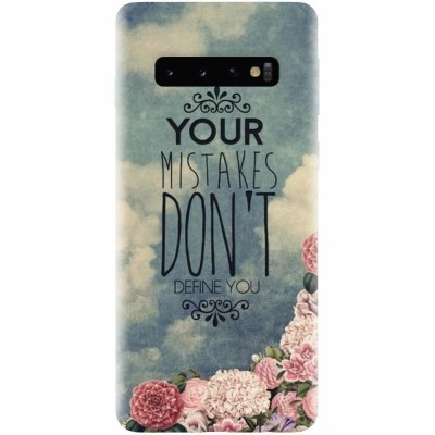 Husa silicon pentru Samsung Galaxy S10, Your Mistakes Dont Define You foto