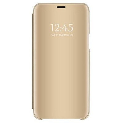 Husa Samsung, Galaxy S9 Plus, Clear View Flip Mirror Stand, Gold foto