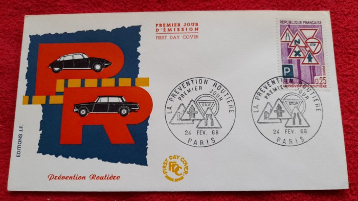 1968-Franta-Preventia rutiera-FDC