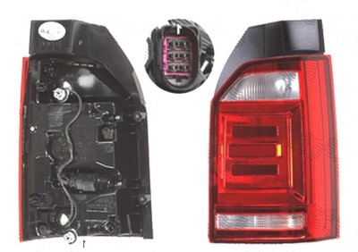 Stop spate lampa Volkswagen Transporter/Multivan (T6), 04.2015-06.2016, spate, Dreapta, 1 usa spate, LED+W16W; cu suport becuri, HELLA, foto