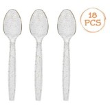 Lingurite de Petrecere Reutilizabile cu Glitter Auriu, CMCLASS