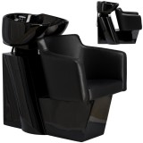 Unitate de spălare Cuba pentru coafor și frizerie, cu vas ceramic mobil, armătură, baterie și duș