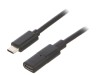 Cablu USB-C la USB-C CLIFF, 0.75m, Cablu de conectare date
