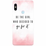 Husa silicon pentru Xiaomi Mi Max 3, Quotes Pink