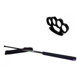 Cumpara ieftin Set Autoaparare: Baston Telescopic Otel 66cm + Box Metalic Multicolor Ideallstore