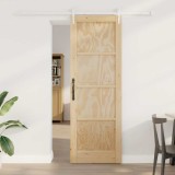 Ușa glisantă cu set de accesorii 73.5x211 cm Lemn masiv de pin