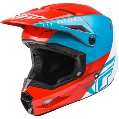Casca cross/enduro Fly Racing Kinetic Straight Edge Ece, albastru/rosu/alb, marime 2XL
