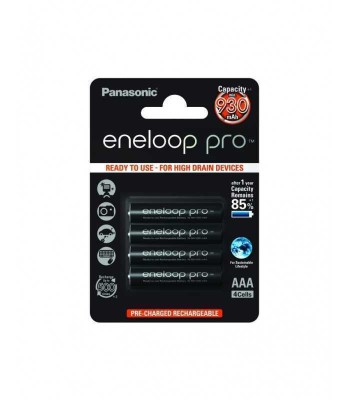 Set acumulatori AAA NIMH 930mAh R3 Eneloop Panasonic 4buc foto