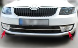 Ornamente cromate pentru proiectoare/faruri ceata Skoda Octavia 3, III 2013-2016