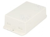 Carcasă universală ABS albă 70,6mm x 105mm x 35,5mm UL94HB