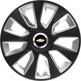 Set 4 Capace Roti 16 inchi (R16) Stratos Gri-Negru, Compatibile Cu Chevrolet