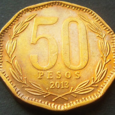 Moneda exotica 50 PESOS - CHILE, anul 2013 * cod 2289