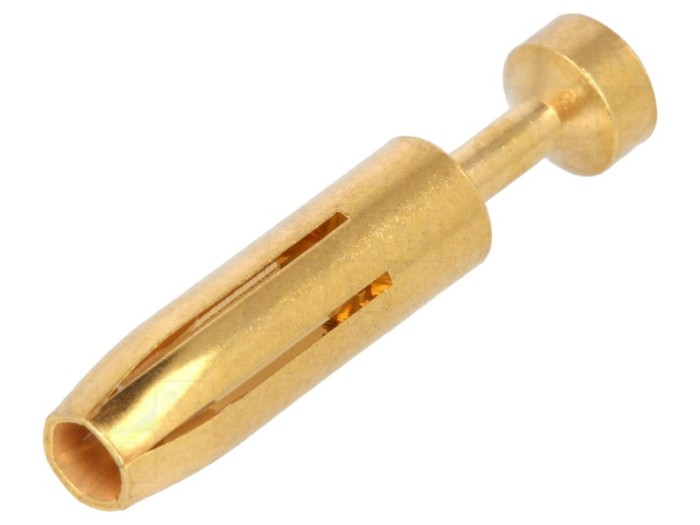 Conector Mamă Crimpat Aurit 16A Han E