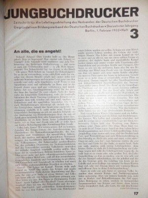JUNGBUCHDRUCKER 1932 foto