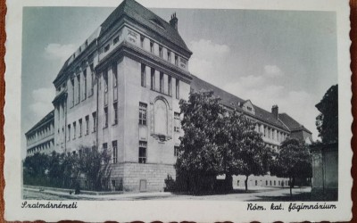 Carte postala, Satu Mare, scoala romano catolica, perioada interbelica foto