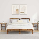 vidaXL Noptieră 2 pcs Lemn vechi 41 x 40 x 45 cm Lemn compozit 8000433