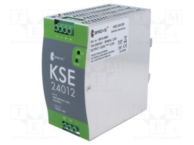 Alimentator pulsatoriu BREVE TUFVASSONS pentru şină DIN 168W 12VDC 14A IP20 foto