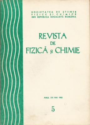 Rom&amp;acirc;nia, Revista de Fizică şi Chimie, nr. 5/1983 foto