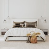 vidaXL Noptiere cu sertar, 2 buc., gri beton