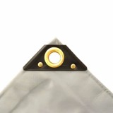 Prelata PVC 650g/m&sup2; Impermeabilă de 2x3m, Rezistentă și Stabilizată UV &icirc;n Gri