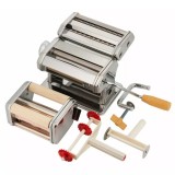 Aparat, masina manuala pentru facut si taiat paste si taietei de casa, din inox, accesorii incluse, Kinghoff