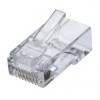 Set 10 conectori plastic UTP-FTP elSales ELS-CPU , CAT6, transparent