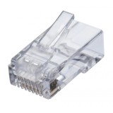 Set 10 conectori plastic UTP-FTP elSales ELS-CUT New Style , CAT6, transparent