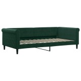 Cumpara ieftin Cadru de pat, verde inchis, 100x200 cm, catifea