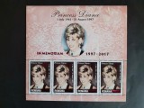 2017 - Romania - In Memoriam - Printesa Diana - bloc