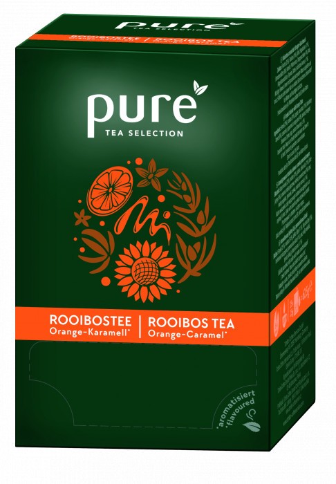 Pure Rooibos Ceai Portocala si Caramel, 25 plicuri