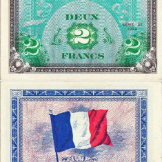 1944, 2 francs (P-114a) - Franța - stare UNC!