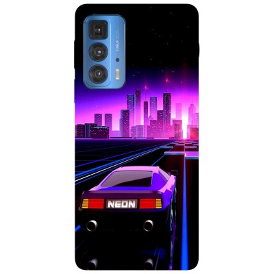 Husa compatibila cu Motorola G20 model Neon Retrowave, Silicon, TPU, Viceversa foto
